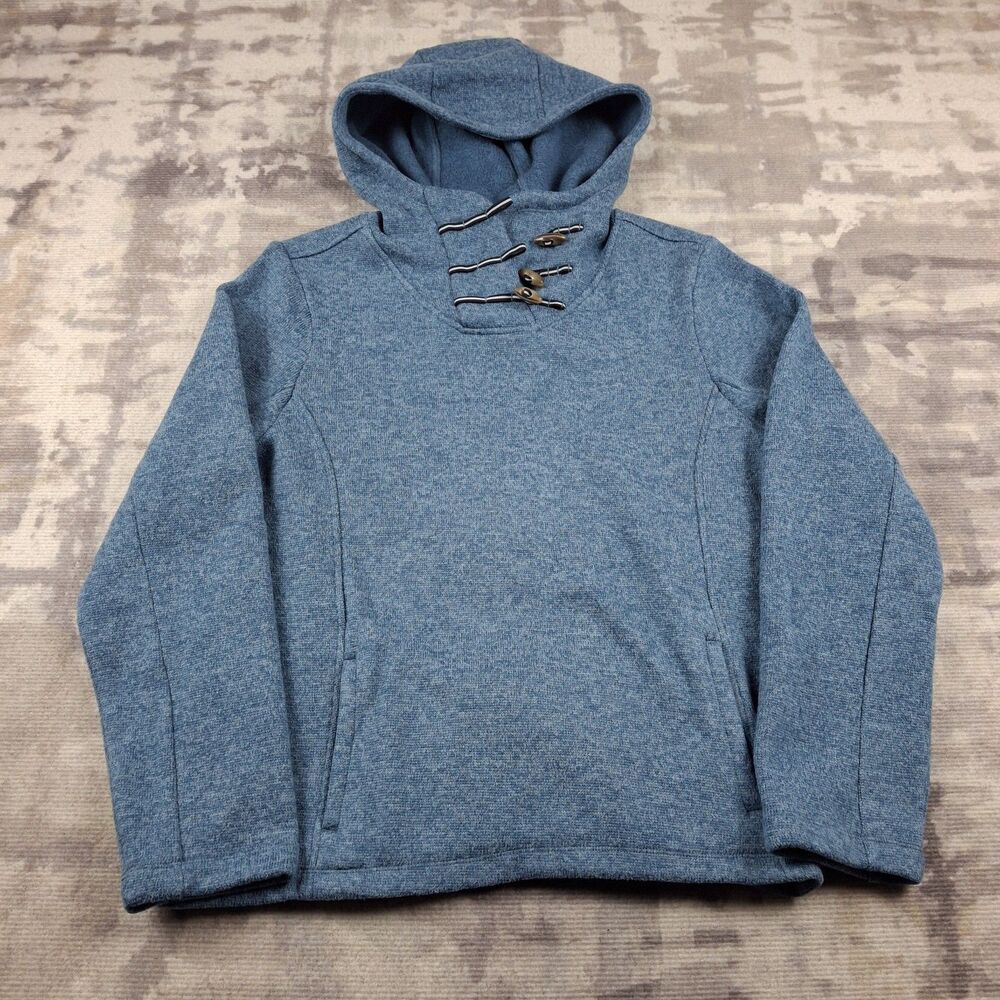 Southern Tide Toggle Hoodie Pullover Fleece Sweater Womens Size L Large Blue...